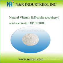 Natural Vitamin E: D-alpha tocopheryl acid succinate 1185IU/1210IU